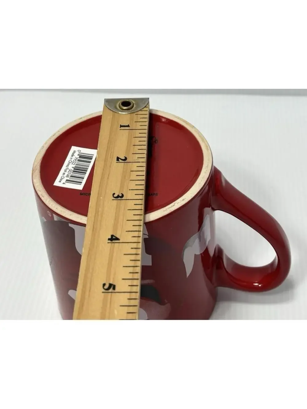 M&Ms Red Character Ceramic Coffee Mug Face Red White M Logo Collectible Cup, New